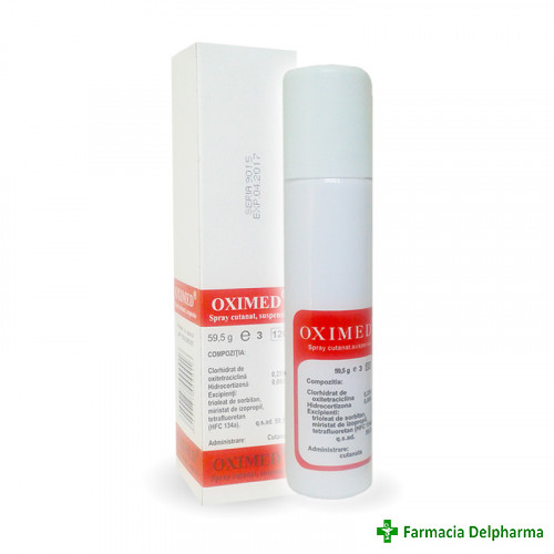 Oximed spray cutanat x 59.5 g, Mebra